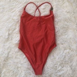 Forever 21 || Coral Cross Back One Piece